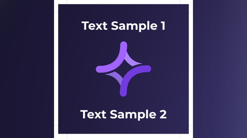 Safe zone example showing correct content placement